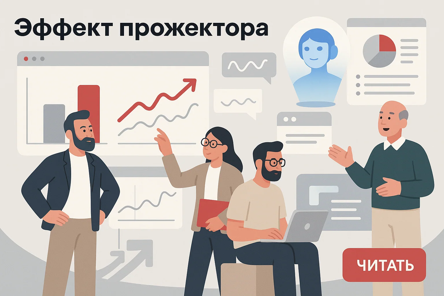 Эффект прожектора: как он влияет на восприятие и маркетинг