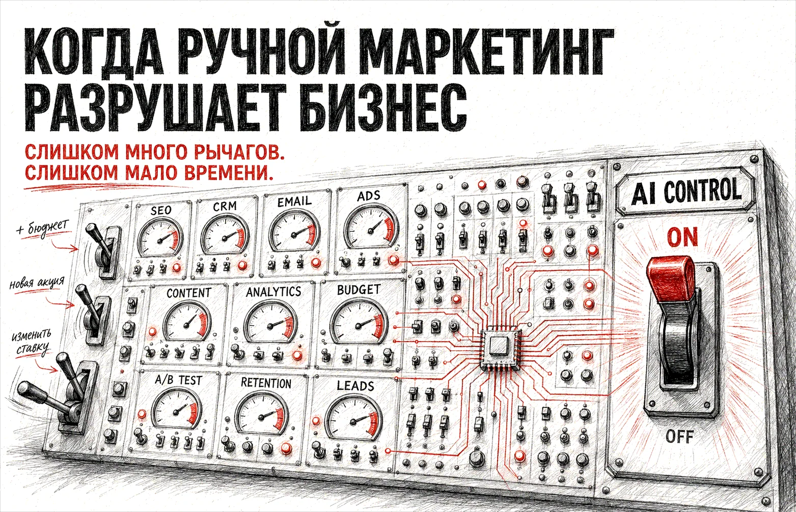 Ручной маркетинг разрушает бизнес: 3 симптома и решение