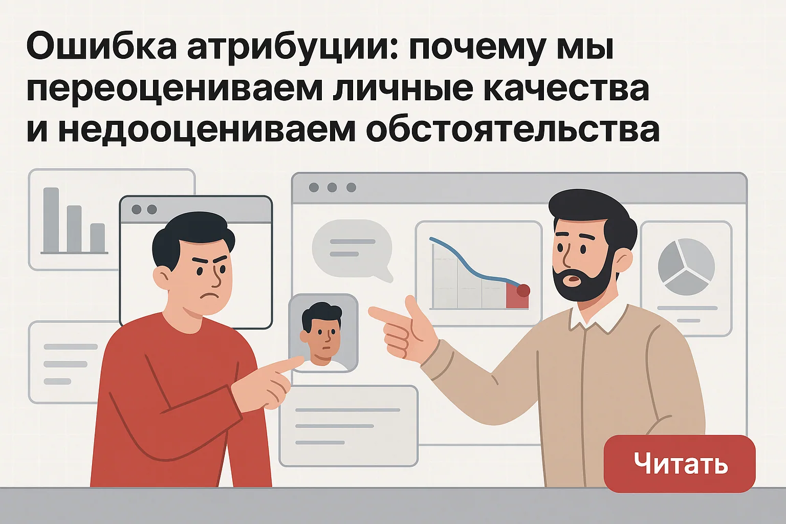 Ошибка атрибуции: причины переоценки личности и роль обстоятельств в бизнесе