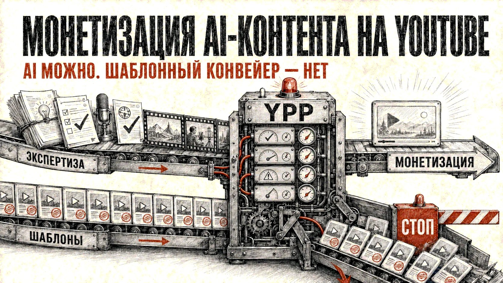 Монетизация AI-контента на YouTube: правила 2026