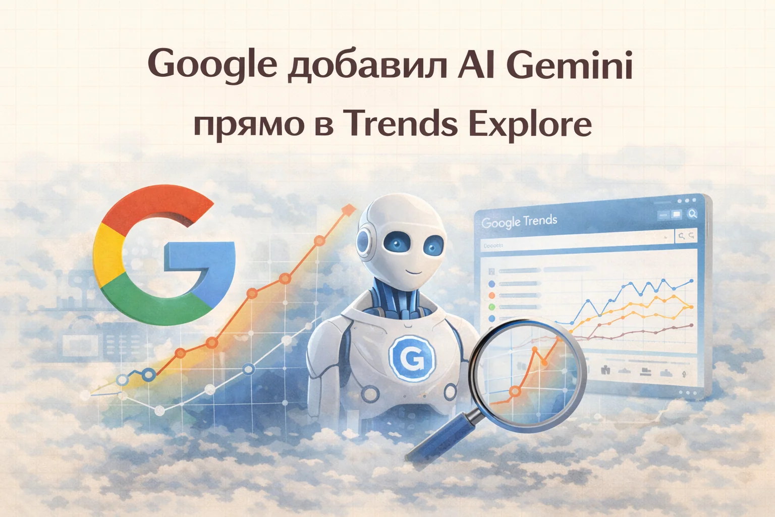 Google Trends с Gemini — практический гайд по анализу трендов, спроса и мышления аудитории