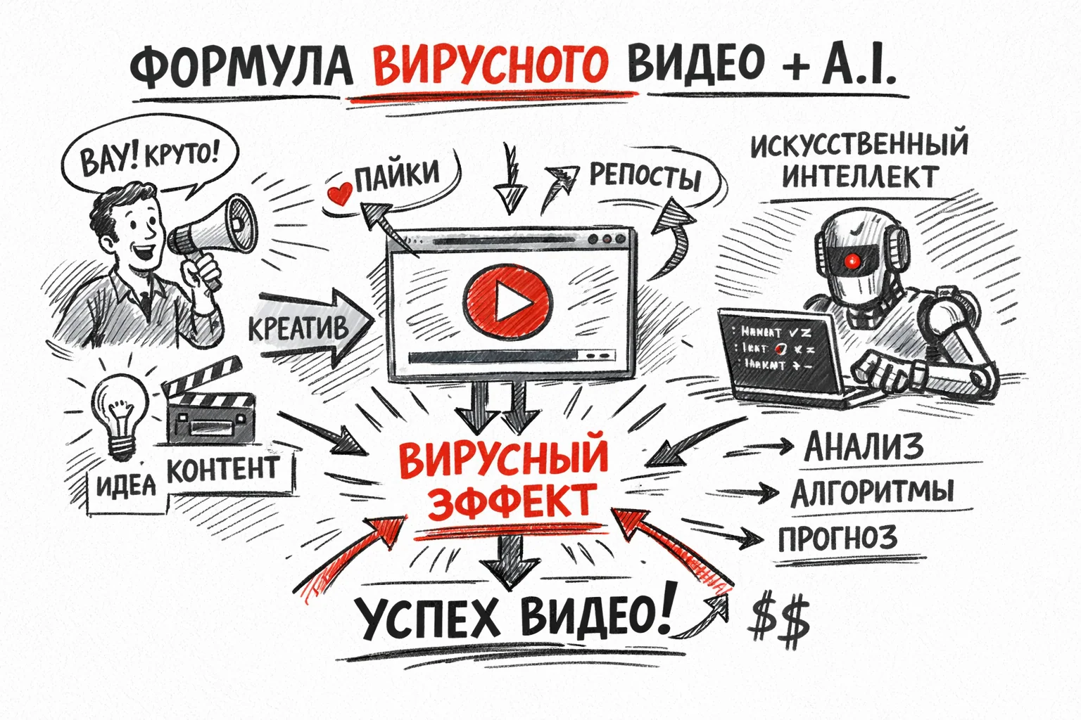 Как нейросеть находит формулу вирусного видео