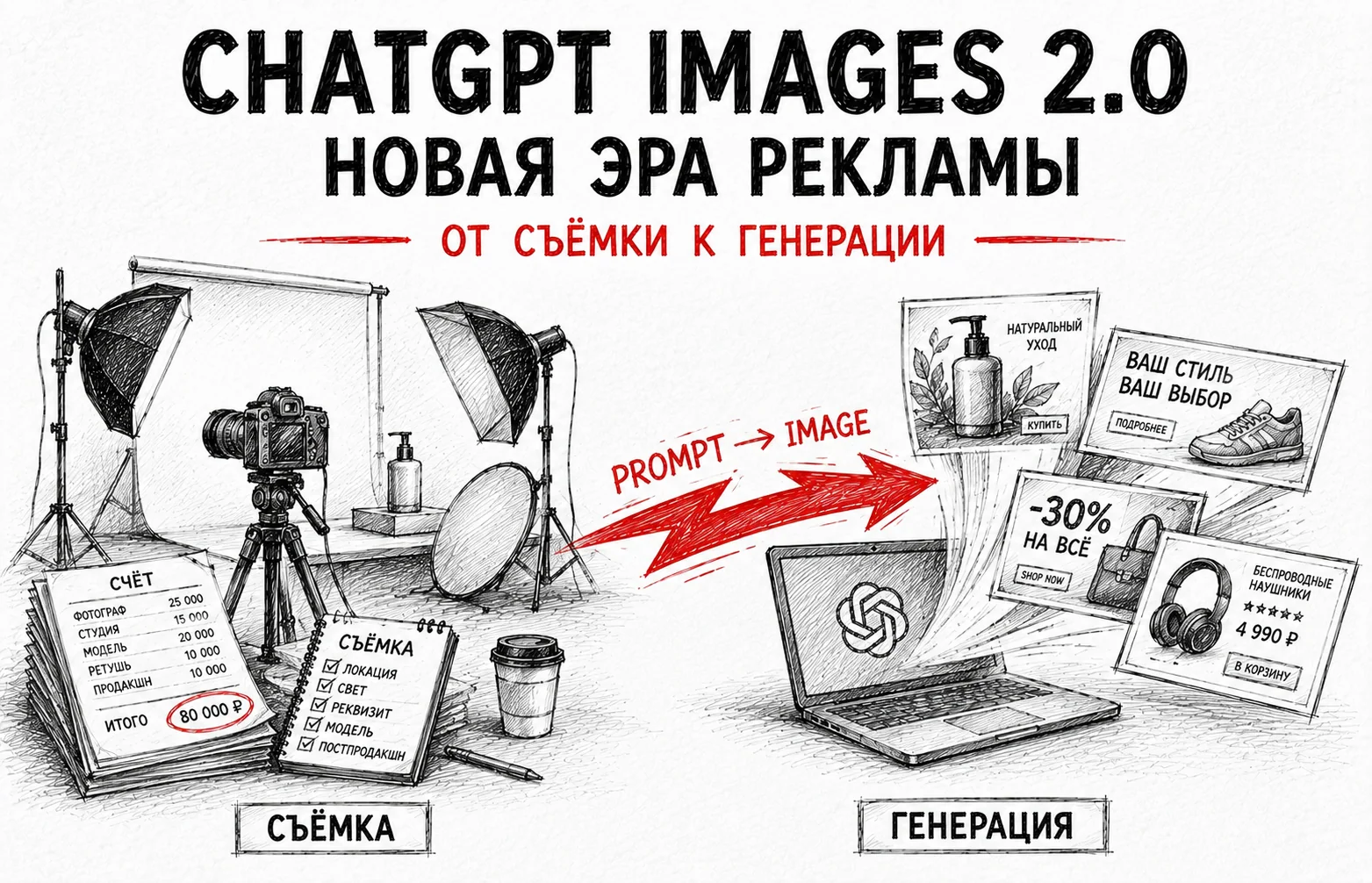 ChatGPT генерация изображений: как Images 2.0 меняет рекламный визуал