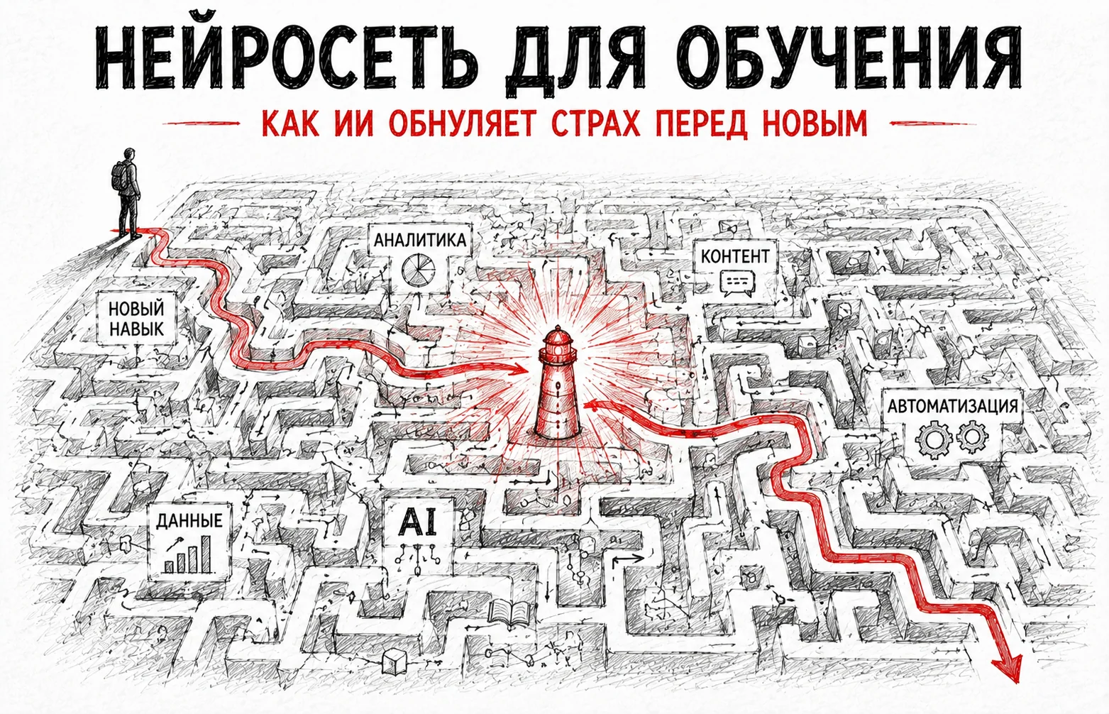 Нейросеть для обучения: как ИИ обнуляет страх и ускоряет освоение новых навыков