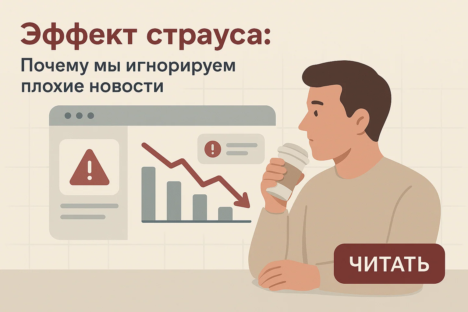 Эффект страуса: как избегание негативной информации влияет на решения