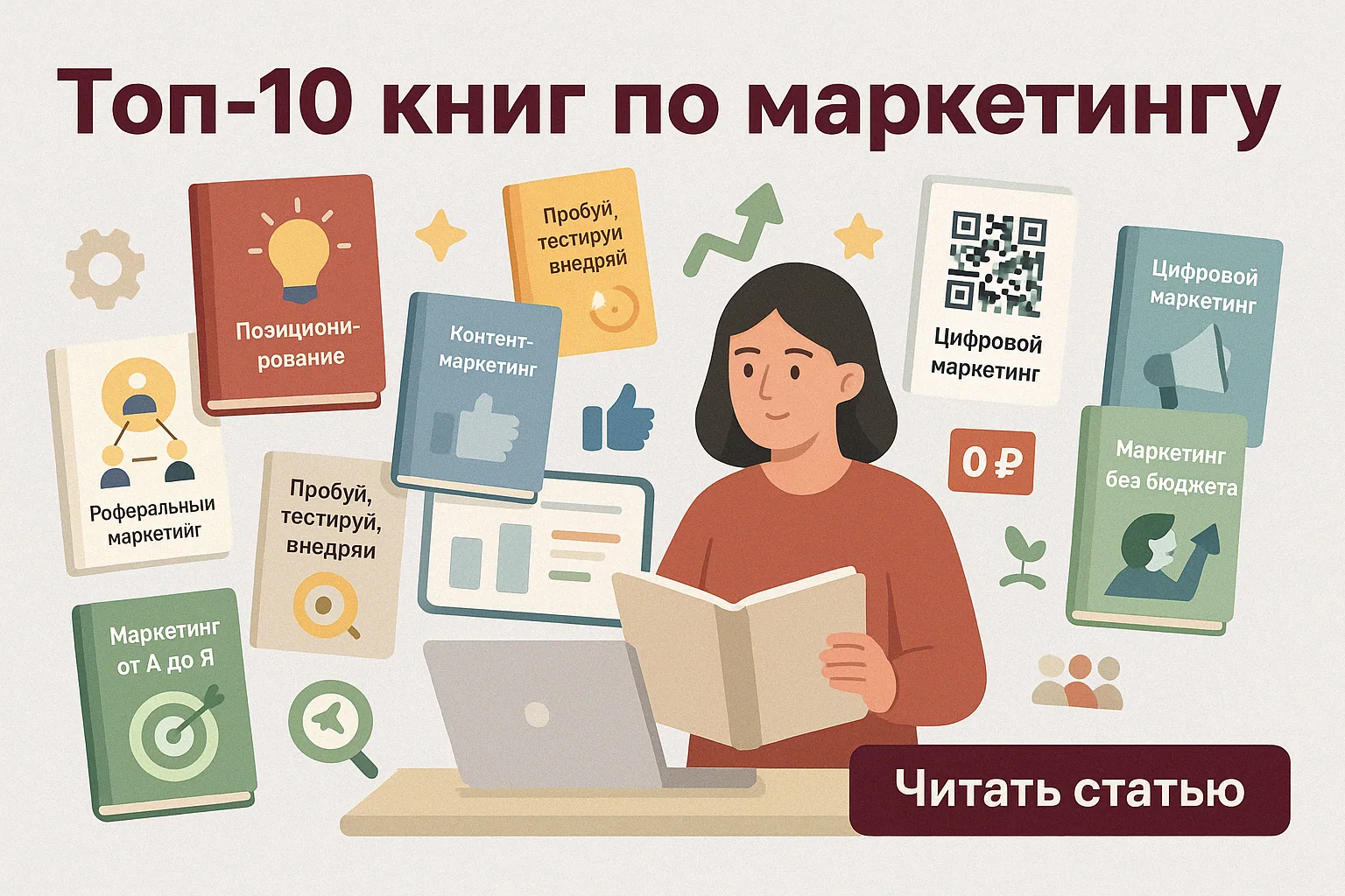10 лучших книг по маркетингу: что читать предпринимателю и маркетологу для роста бизнеса