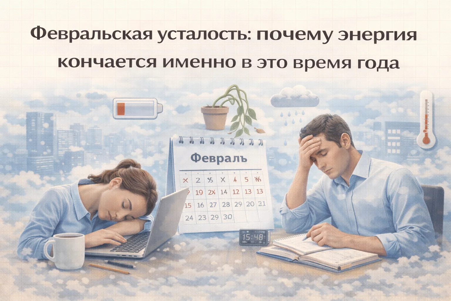 Февральская усталость: почему энергия на нуле и как восстановить силы