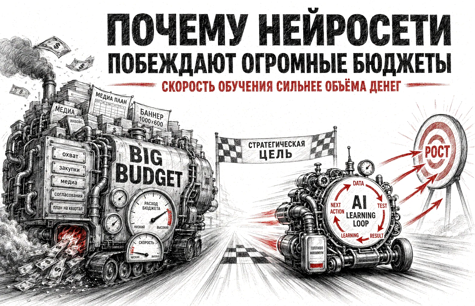 AI в маркетинге: почему нейросети побеждают бюджеты