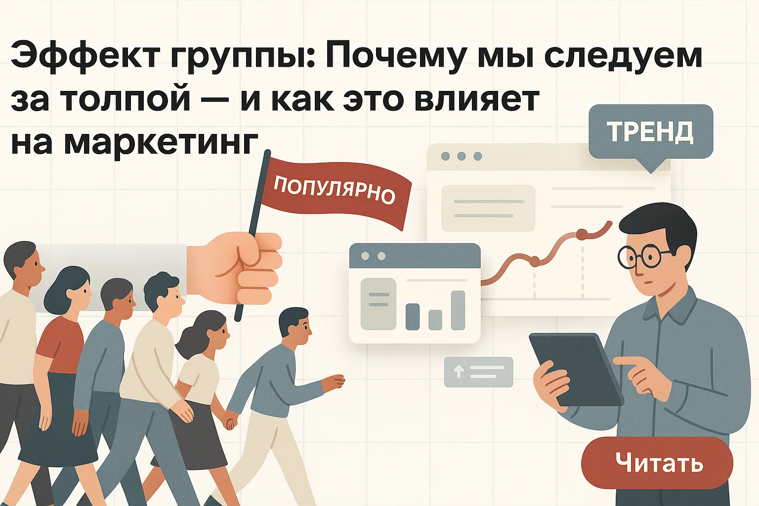 Эффект группы в маркетинге: Как использовать поведение толпы для роста продаж