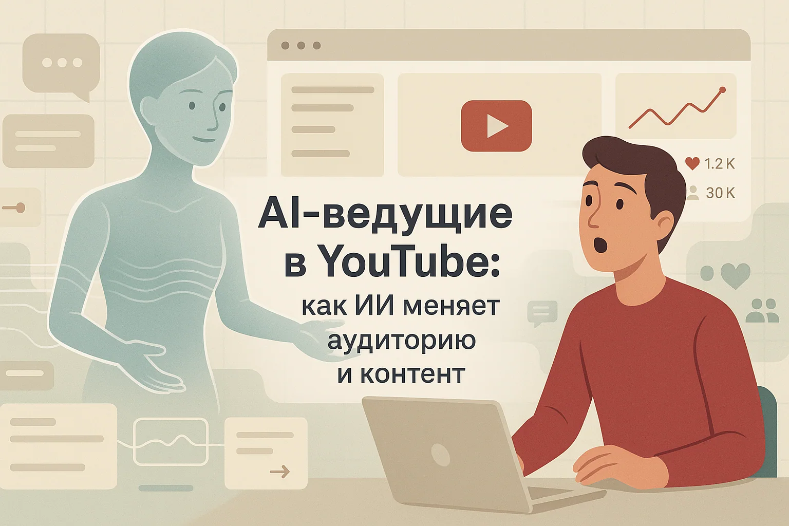 AI ведущие в YouTube: как ИИ меняет аудиомаркетинг