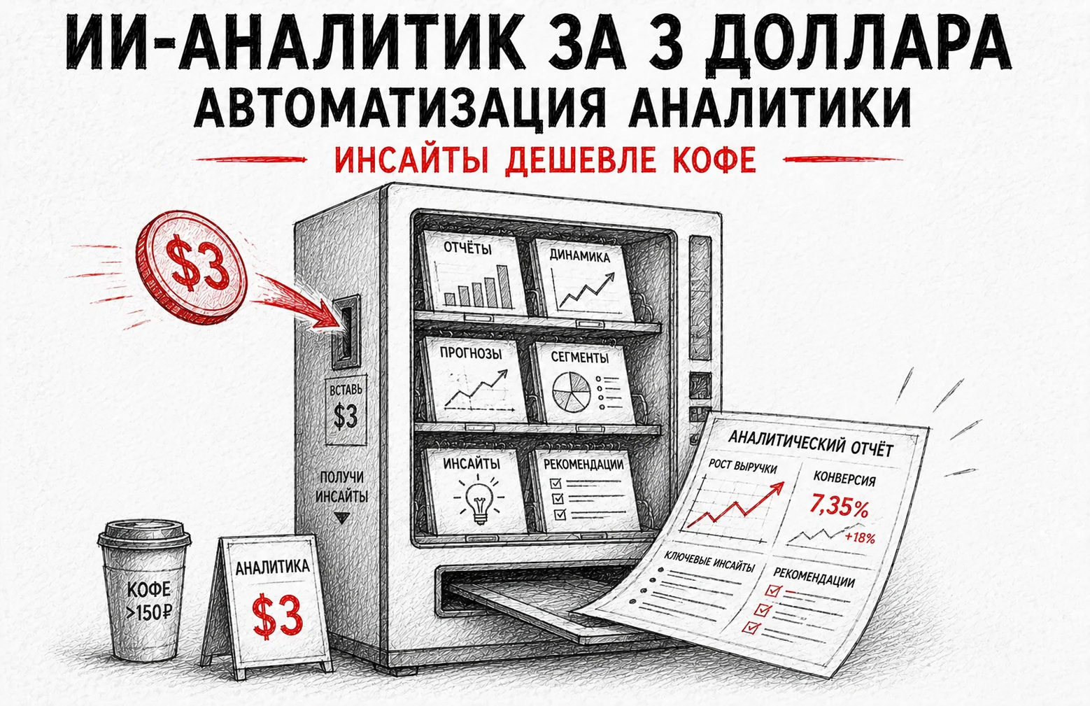 ИИ-аналитик за $3: автоматизация аналитики с нейросетью
