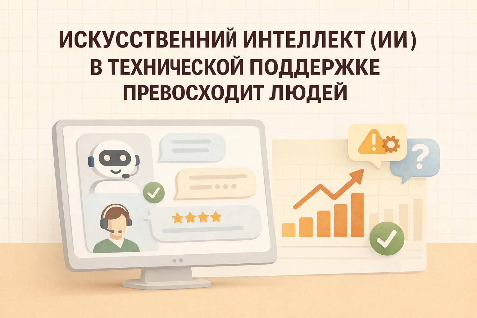 ИИ в службе поддержки: как чат-боты решают сложные задачи быстрее людей