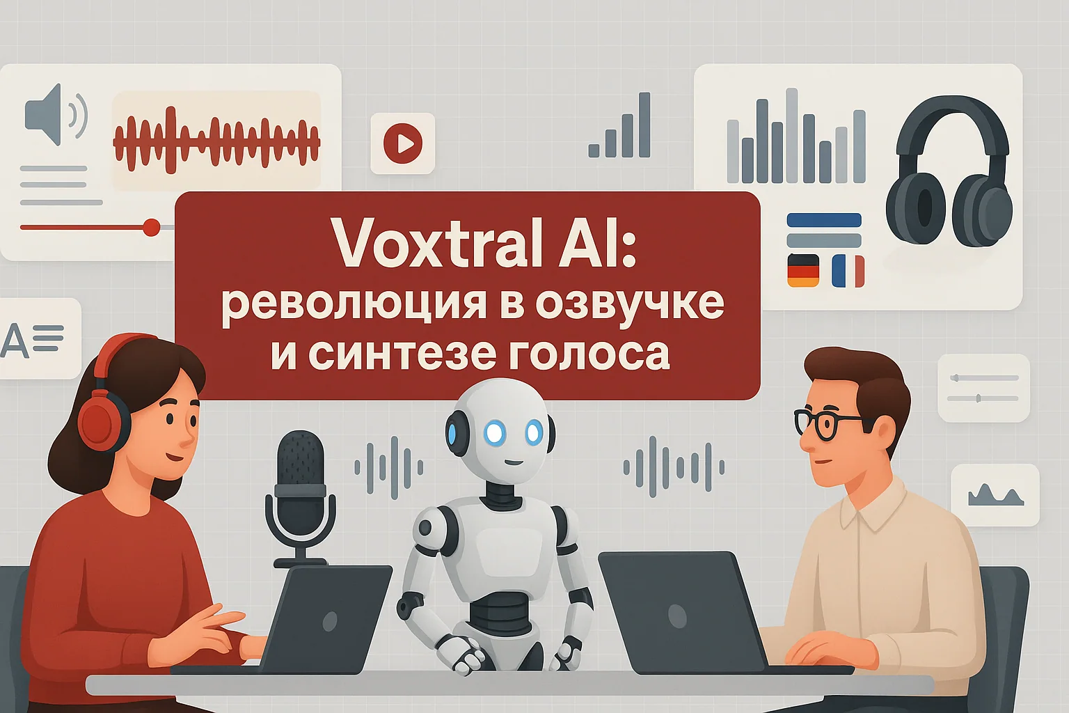 Voxtral AI — бесплатная и кастомизируемая модель для AI озвучки от Mistral