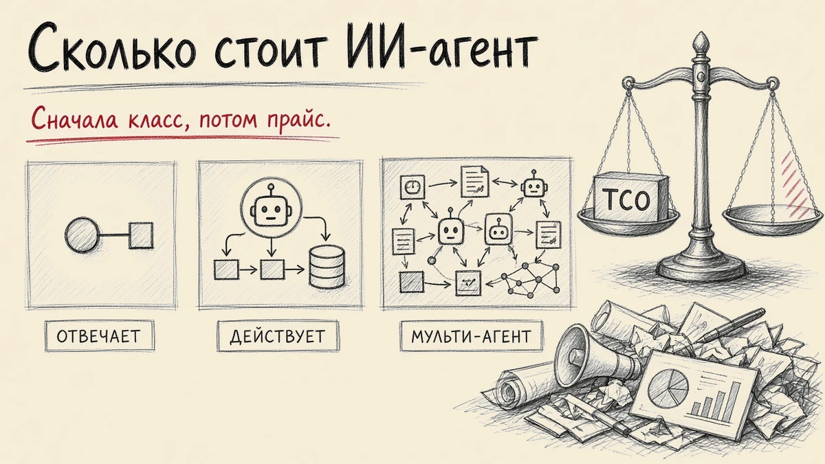 Сколько на самом деле стоит ИИ-агент: разработка, эксплуатация и TCO