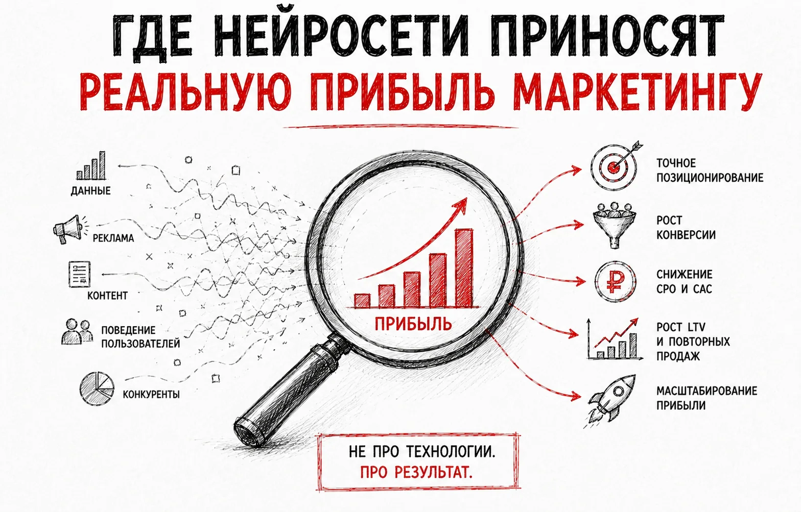 Нейросети в маркетинге: где реальная прибыль, а где хайп